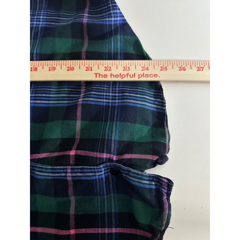 Victorias Secret Plaid Pajama Set Sz M Cotton Modal Pants&Shirt Lounge Sleepwear - Picture 7 of 13